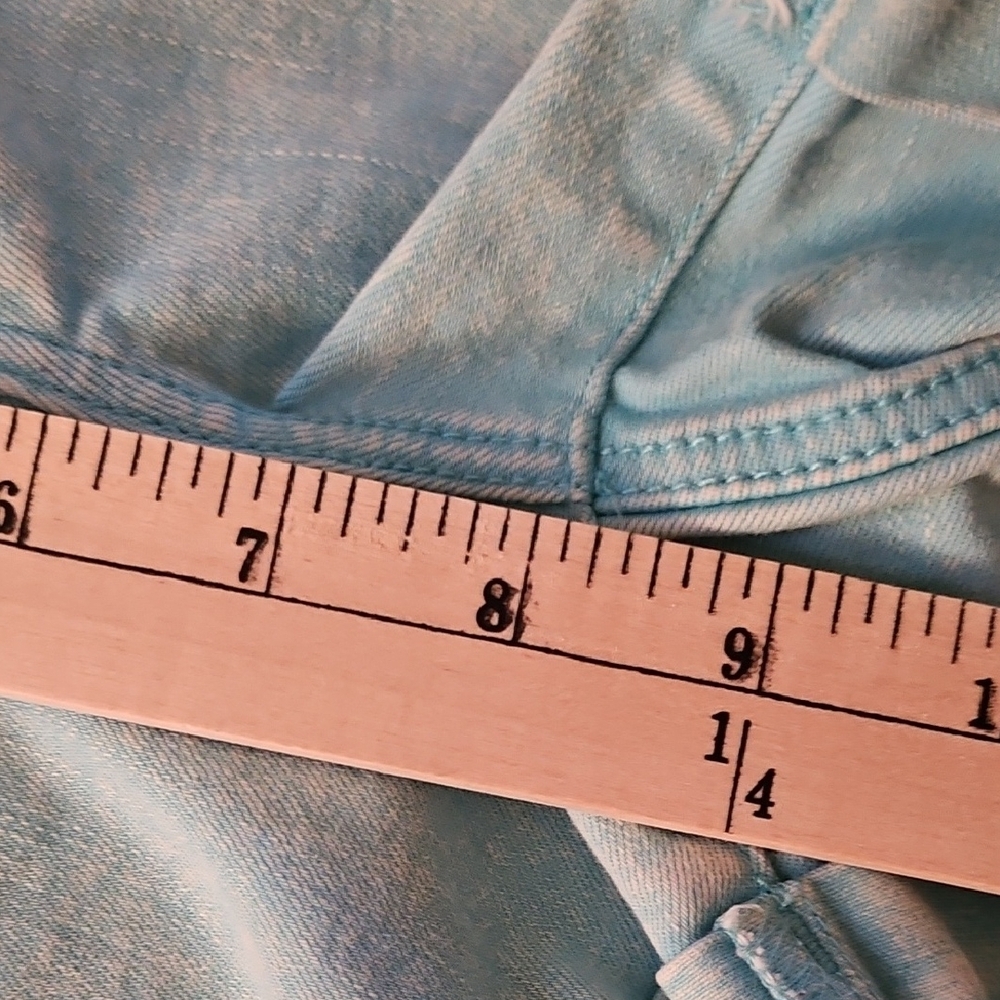 Chip & Pepper-Stonewashed Mint/Blue Green Shorts- Size 30 - Picture 4 of 8